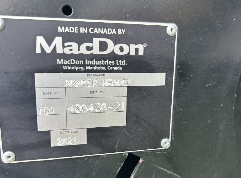 2021 MACDON FD140 DRAPER HEAD