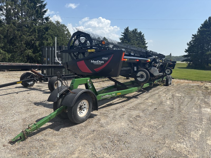 2020 MACDON FD145 DRAPER HEAD PACKAGE WITH HEADER CART