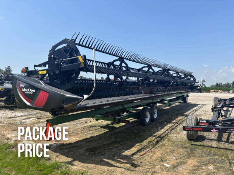 2020 MACDON FD145 DRAPER HEAD PACKAGE WITH HEADER CART