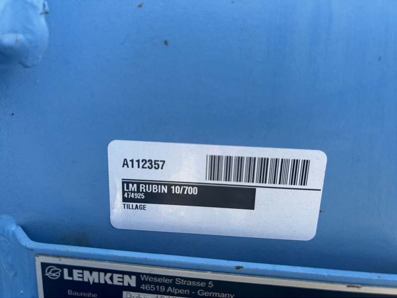 2020 LEMKEN RUBIN10 10/700 KUA COMPACT DISC HARROW