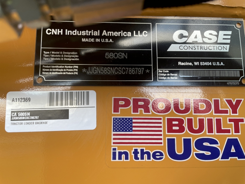 2026 CASE 580 SUPER N TRACTOR LOADER BACKHOE