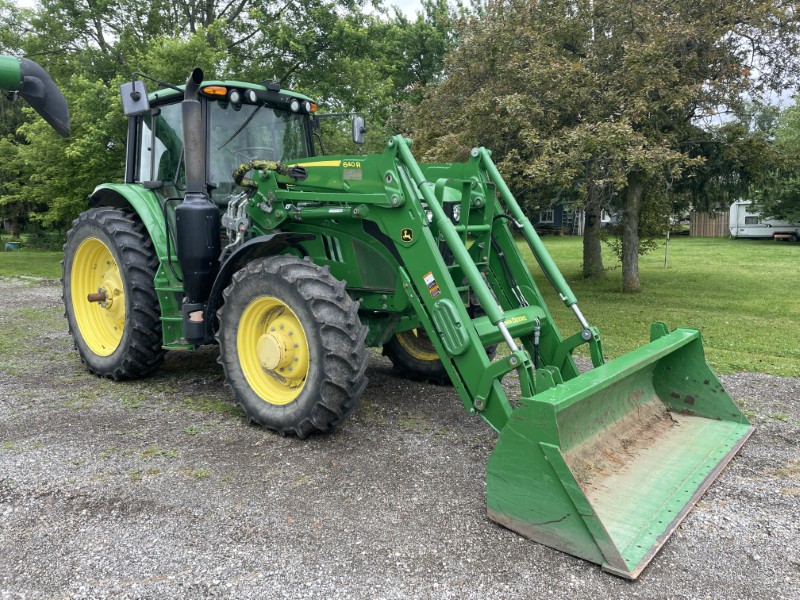 2015 JOHN DEERE 6145M TRACTOR WITH LOADER