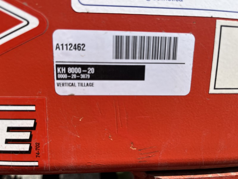 2014 KUHN 8000-20 VERTICAL TILLAGE