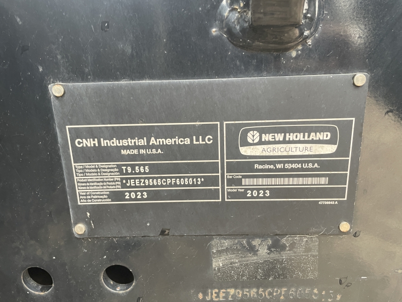 2023 NEW HOLLAND T9.565HD TRACTOR