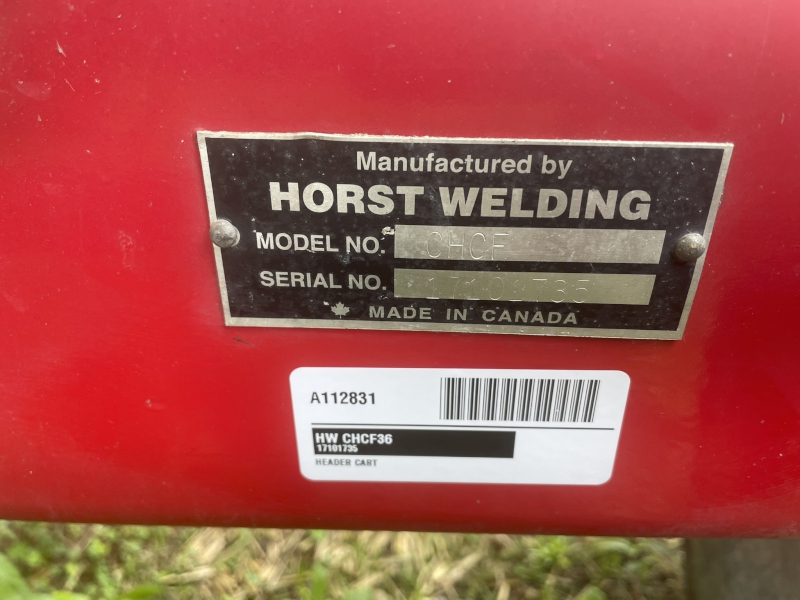 2017 HORST CHCF36 HEADER CART