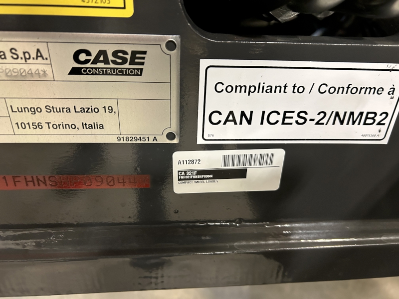 2026 CASE 321F COMPACT WHEEL LOADER