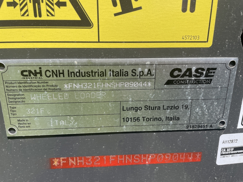 2026 CASE 321F COMPACT WHEEL LOADER