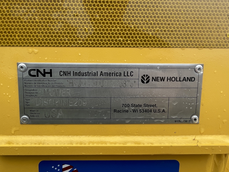 2026 NEW HOLLAND DISCBINE 209 DISC MOWER CONDITIONER