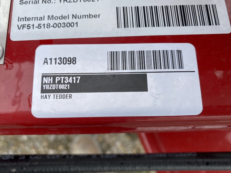 2026 NEW HOLLAND 3417 PROTED HAY TEDDER