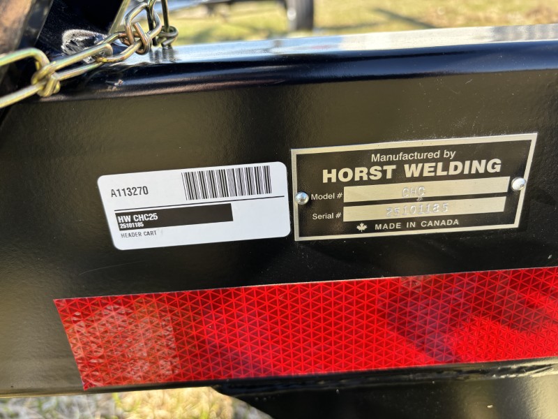 2025 HORST WAGONS CHC25 HEADER CART