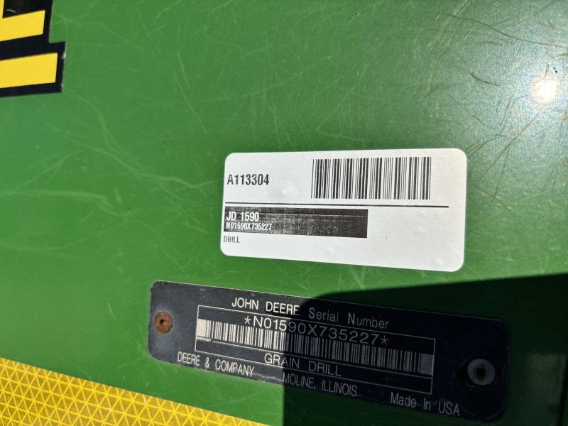 2009 JOHN DEERE 1590 NO-TILL DRILL