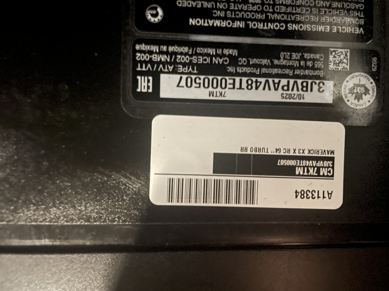 2026 CAN-AM MAVERICK X3 XRC TURBO RR SIDE BY SIDE