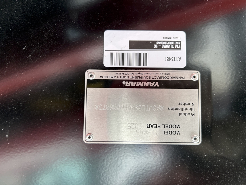 2025 YANMAR TL80VS-1C COMPACT TRACK LOADER