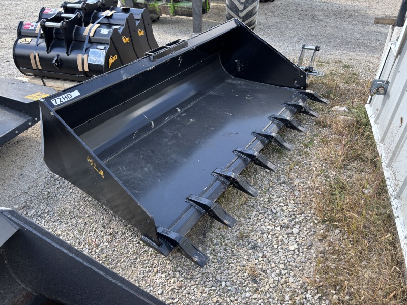 2025 HORST WELDING 72 INCH LOW PROFILE HEAVY DUTY BUCKET WITH TEETH
