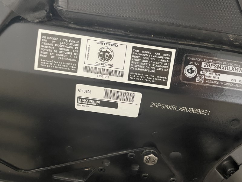 Snowmobiles  2024 SKI-DOO MXZ XRS 850 E-TEC SNOWMOBILE Photo