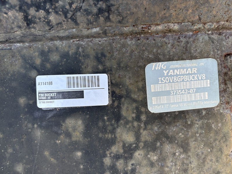 2021 YANMAR 73 INCH ISO BUCKET FOR V8 WHEEL LOADER