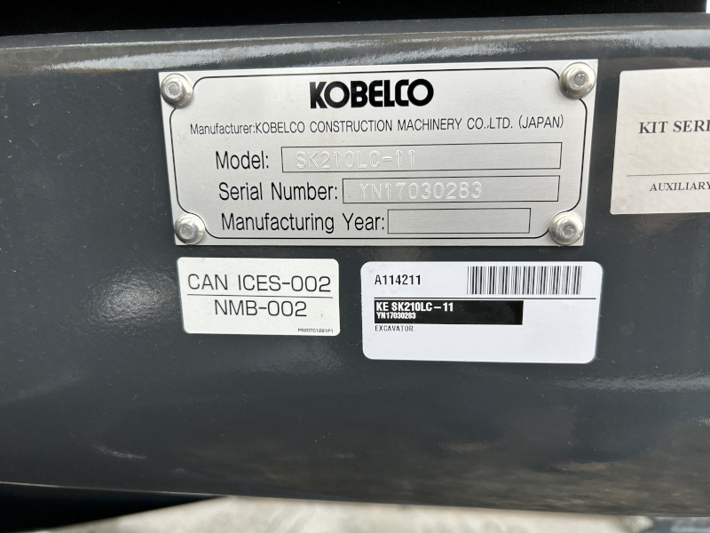 2025 KOBELCO SK210LC-11 CONVENTIONAL EXCAVATOR