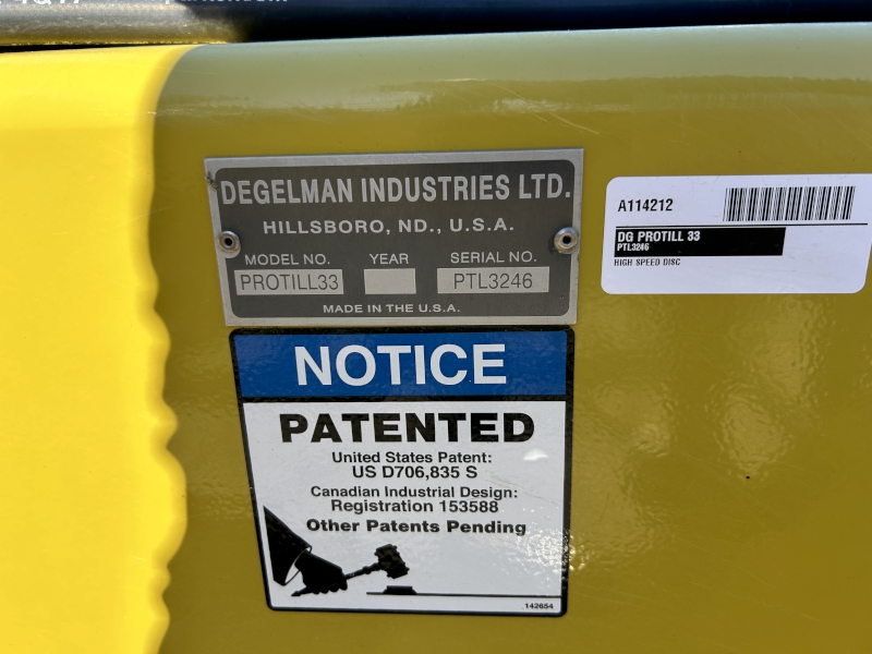 2018 DEGELMAN PROTILL 33 HIGH SPEED DISC