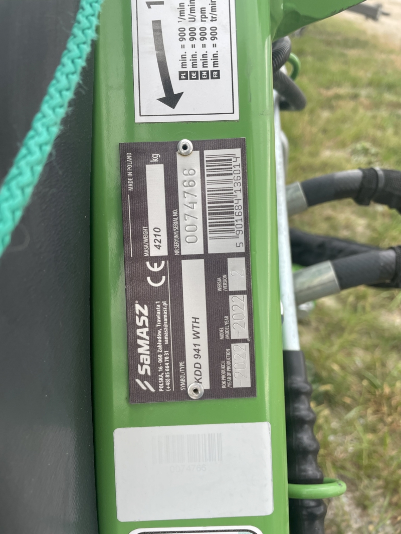 2025 SAMASZ KDD 941 DOUBLE SIDED DISC MOWER