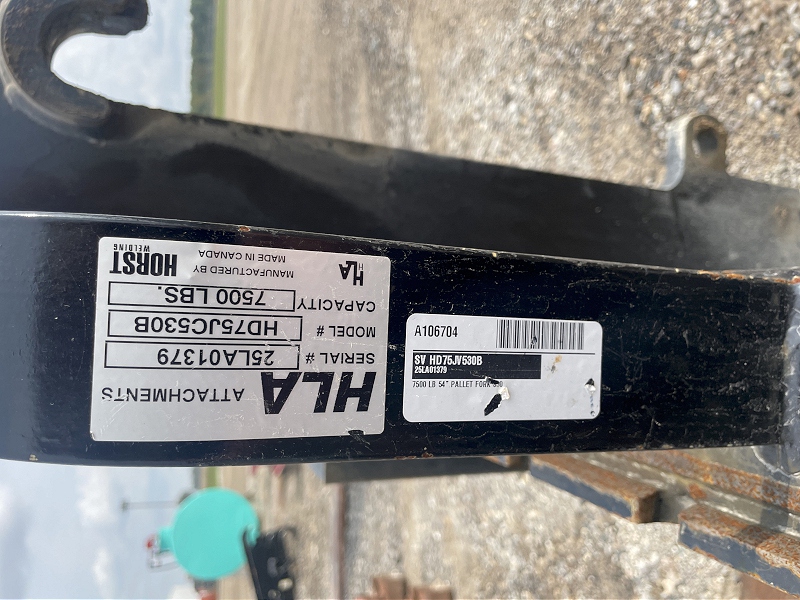 2025 HORST WELDING HD75JC530B PALLET FORK
