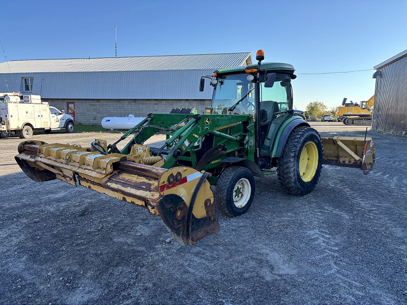 2017 JOHN DEERE 4066R TRACTOR WITH LOADER AND SNOW BLADES