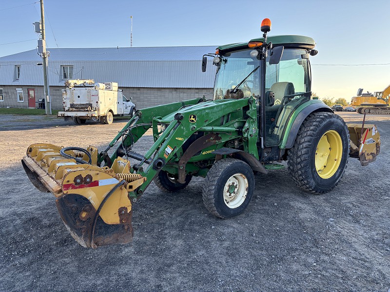 2017 JOHN DEERE 4066R TRACTOR WITH LOADER AND SNOW BLADES