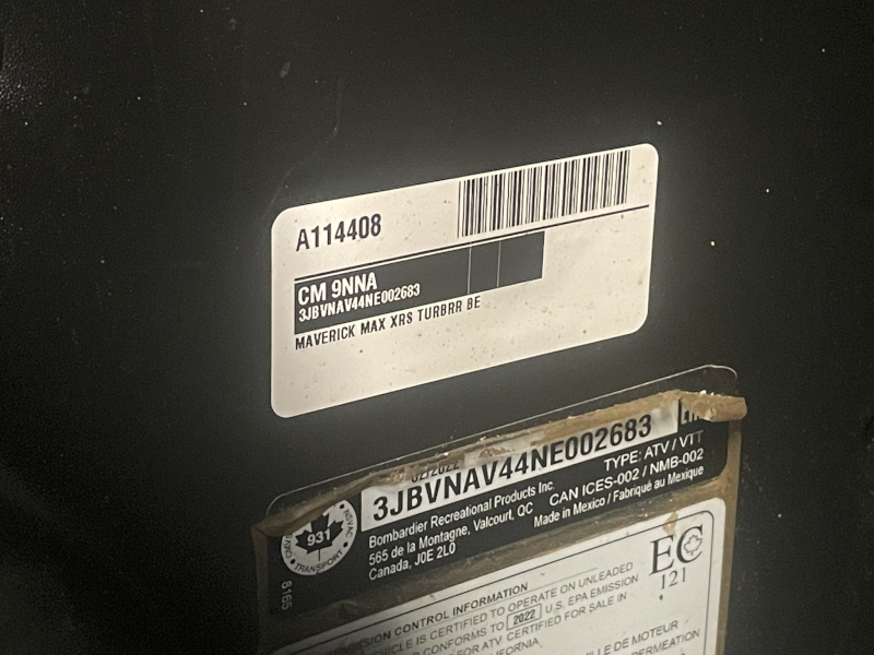 2022 CAN-AM MAVERICK X3 MAX RS TURBO RR SIDE BY SIDE