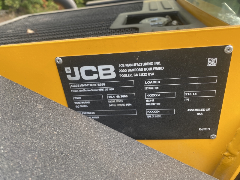 2021 JCB 215W SKIDSTEER