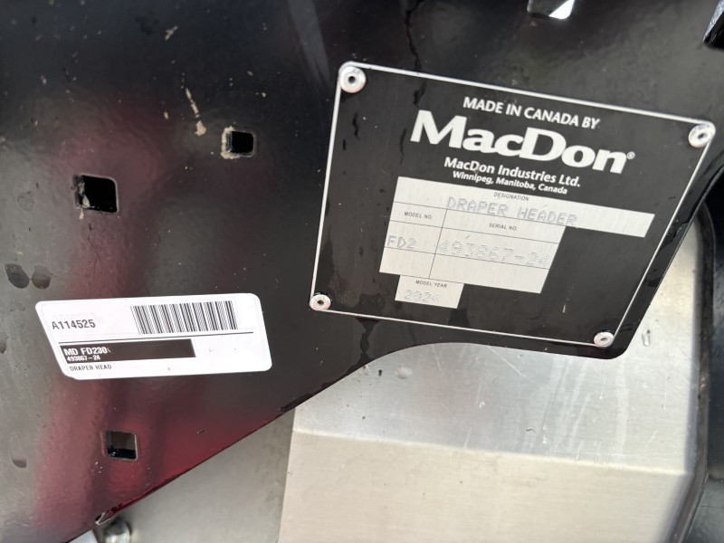 2024 MACDON FD230 FLEX DRAPER HEAD