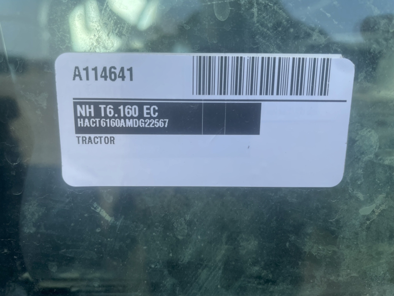 2022 NEW HOLLAND T6.160 EC TRACTOR WITH LOADER