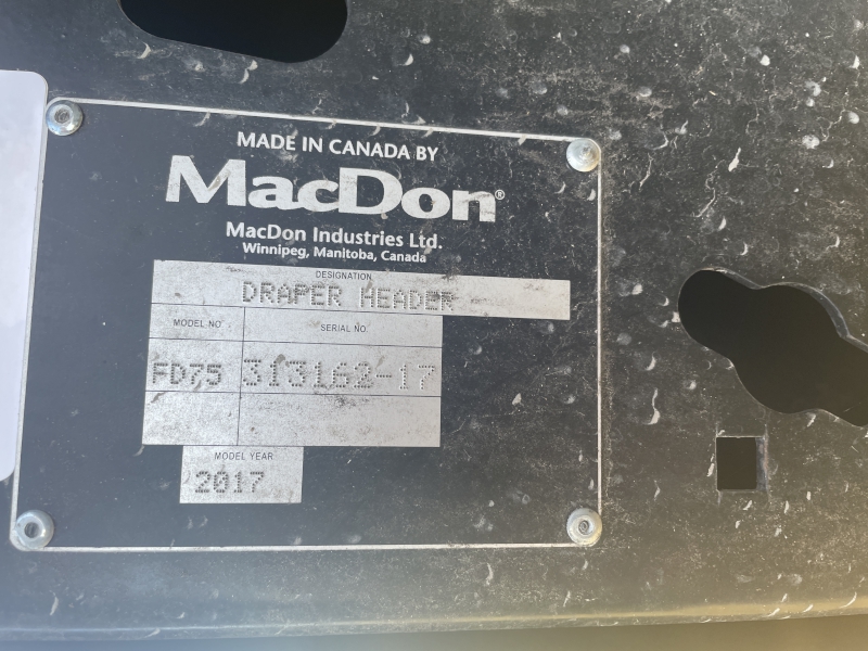 2017 MACDON FD75-35 FLEXDRAPER HEAD