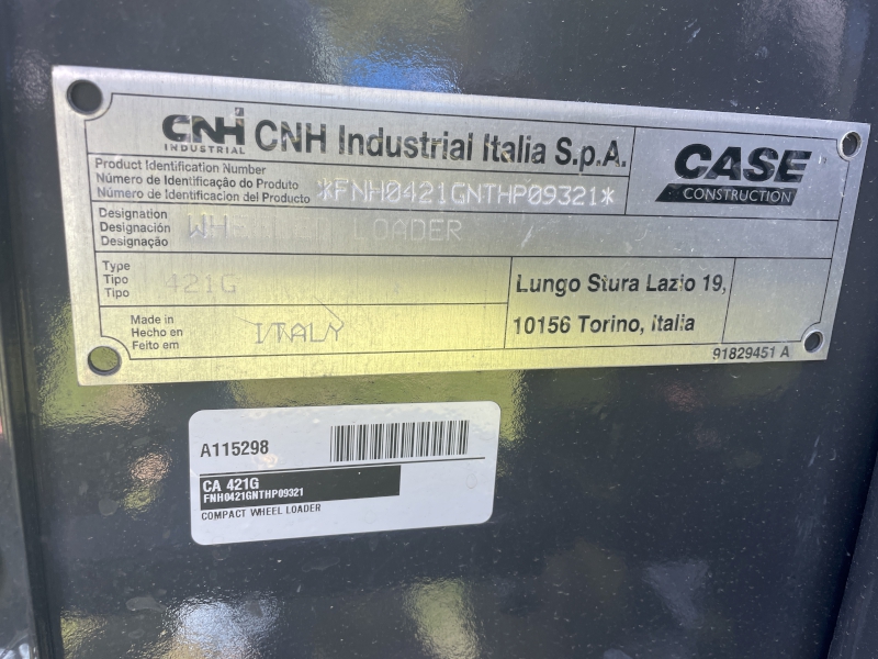 2026 CASE 421G Z-BAR COMPACT WHEEL LOADER