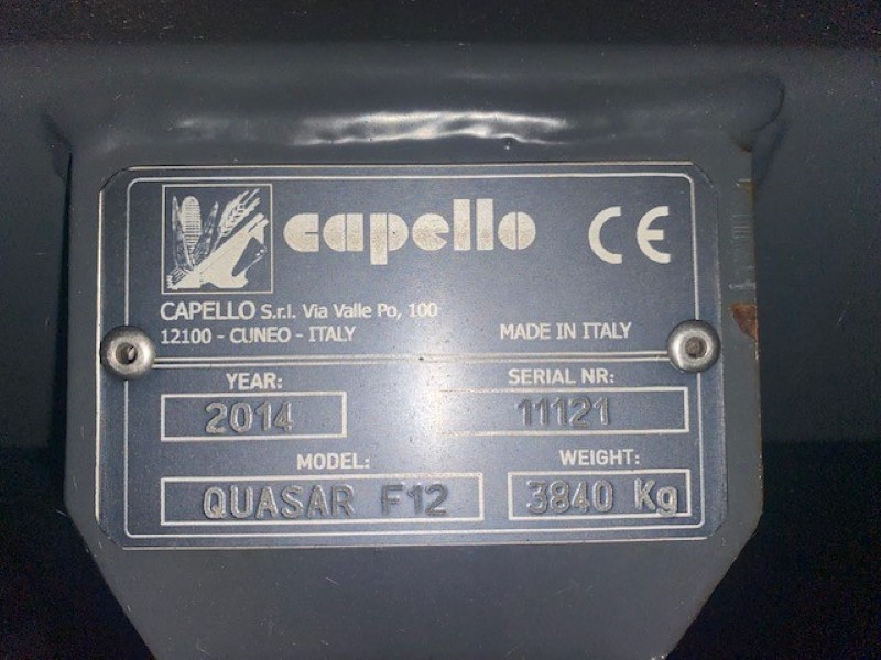 2014 CAPELLO QUASAR F12 CHOPPING CORN HEAD