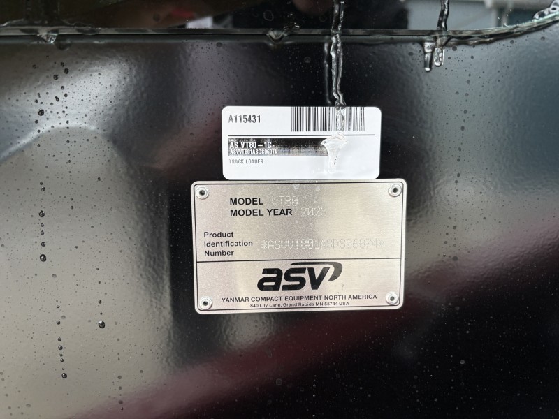 2025 ASV VT-801C COMPACT TRACK LOADER