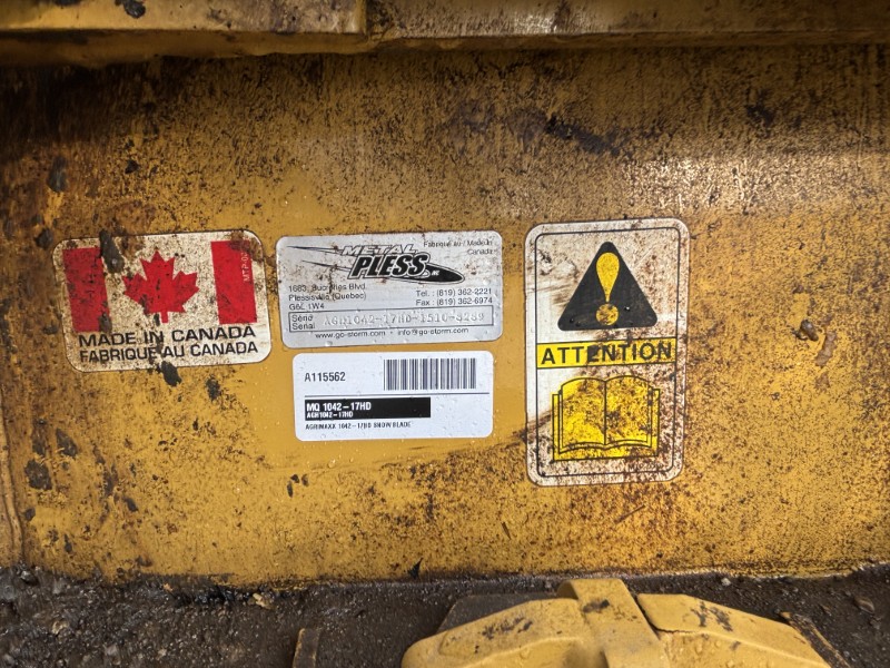 METAL PLESS AGRIMAXX 1042-17HD SNOW BLADE
