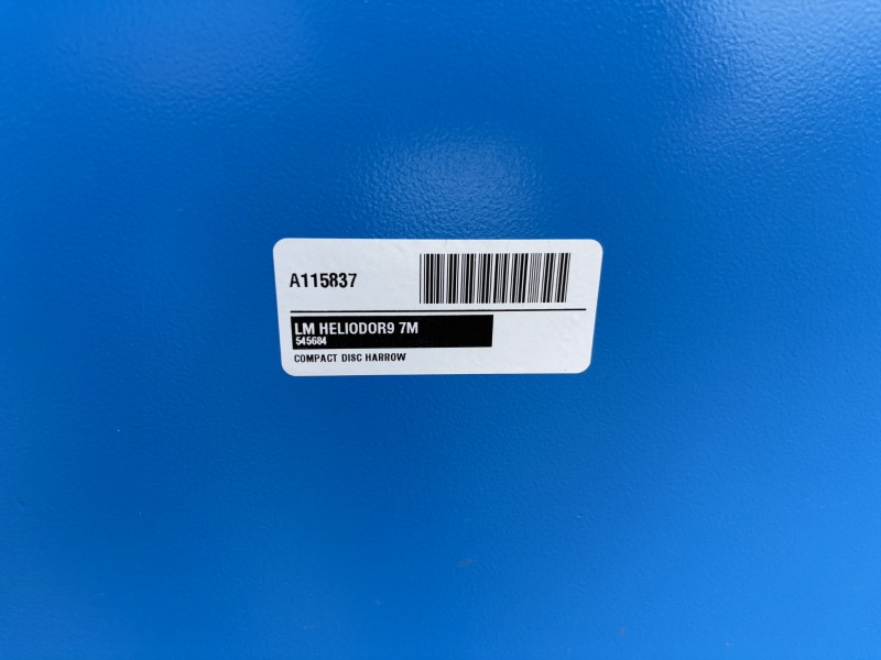 2026 LEMKEN HELIODOR9 7M COMPACT DISC HARROW