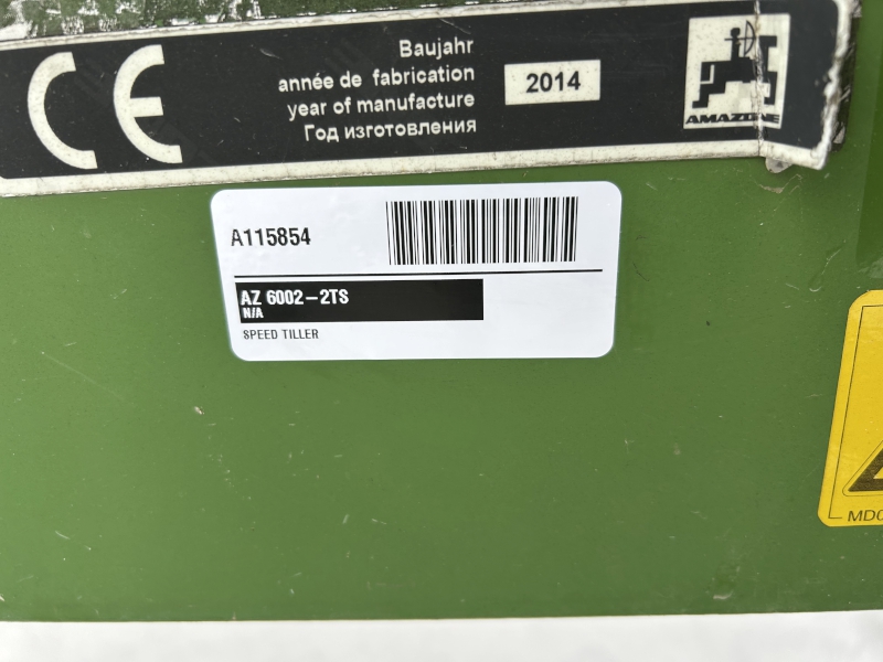 2014 AMAZONE CATROS 6002-2TS COMPACT DISC HARROW