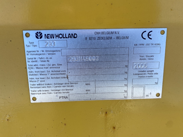 2006 NEW HOLLAND 290FP HARVESTER HEAD
