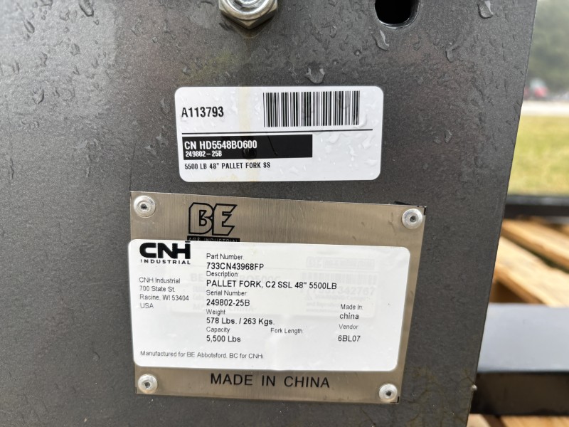 2025 CNH 5500 POUND PALLET FORK-ALO/EURO ATTACH