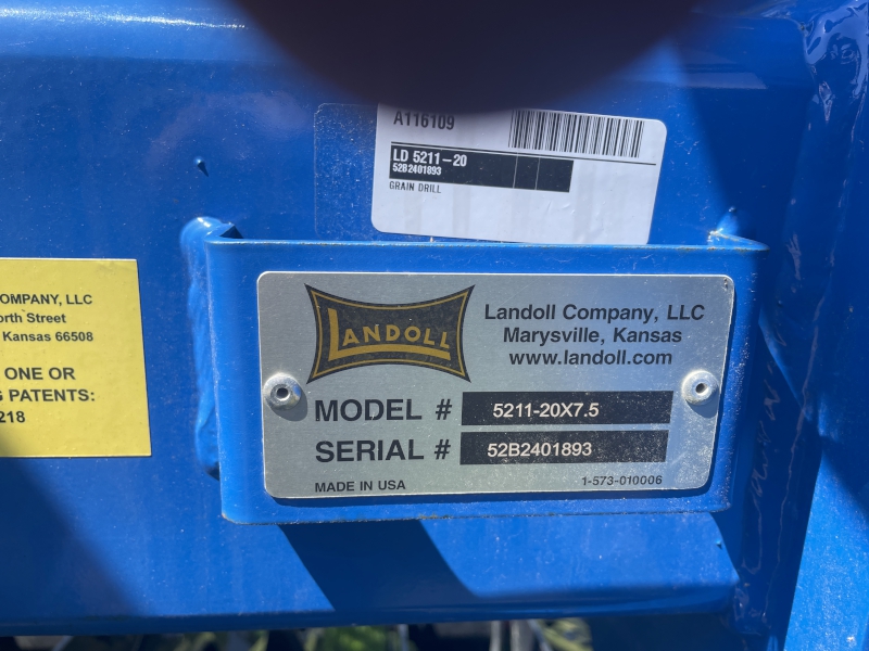 2023 LANDOLL 5211-20 GRAIN DRILL
