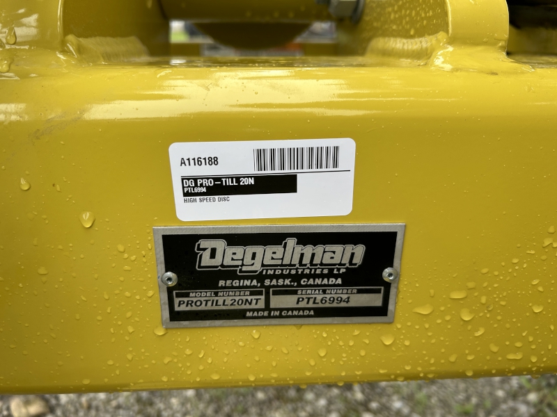 2026 DEGELMAN PRO-TILL 20NT HIGH-SPEED DISC