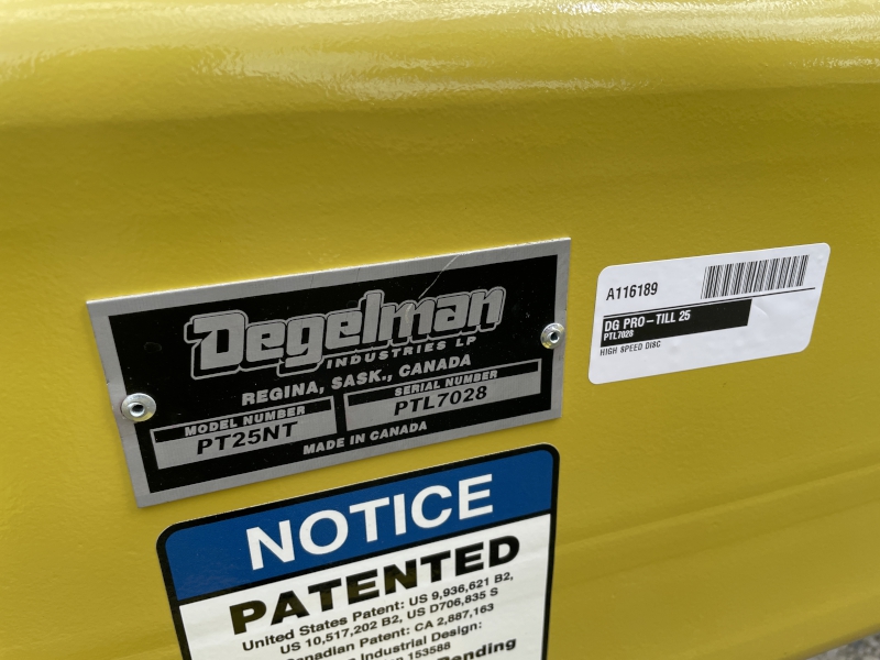2026 DEGELMAN PRO-TILL 25 FOOT HIGH-SPEED DISC