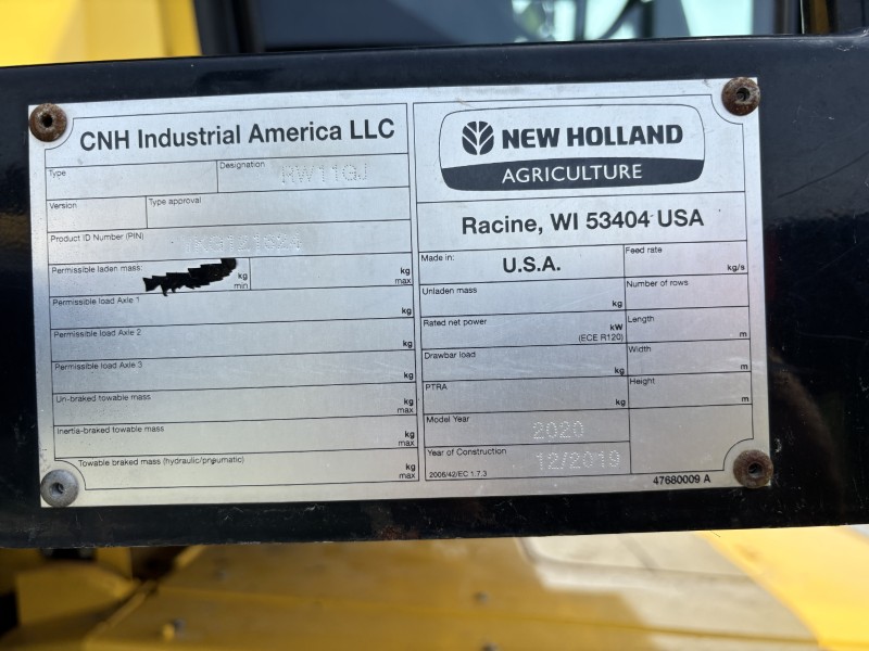 2020 NEW HOLLAND CR6.90 COMBINE