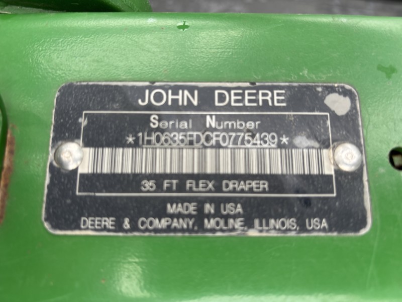 2015 JOHN DEERE 635FD FLEX DRAPER HEAD