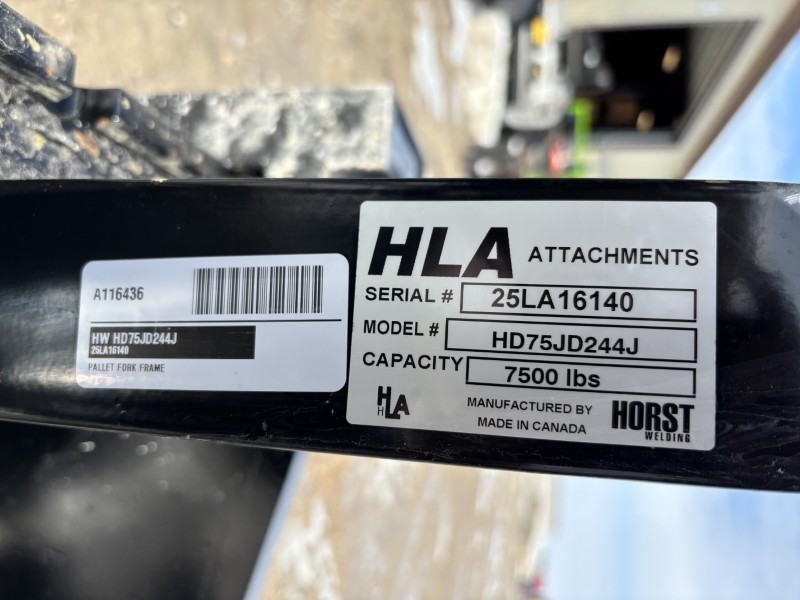 2025 HORST WELDING HD75JD244J PALLET FORK