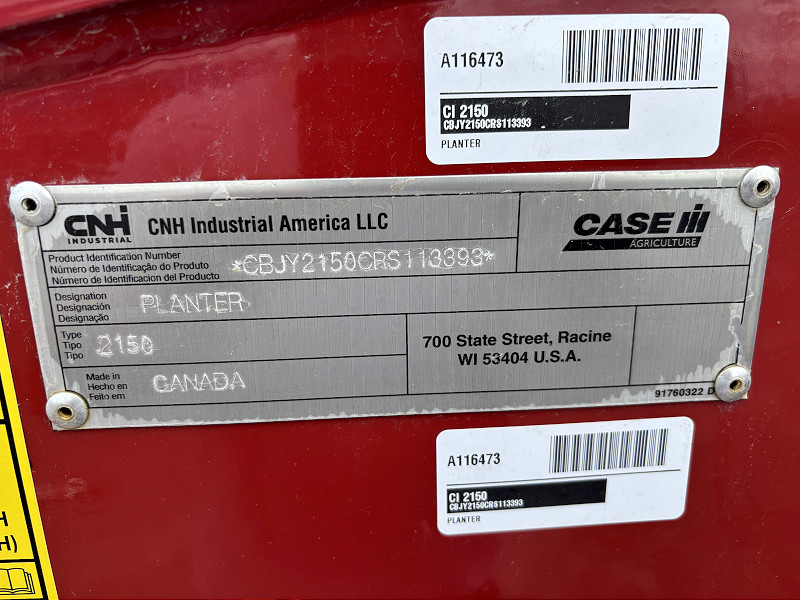 2025 CASE IH EARLY RISER 2150 30 ROW PLANTER