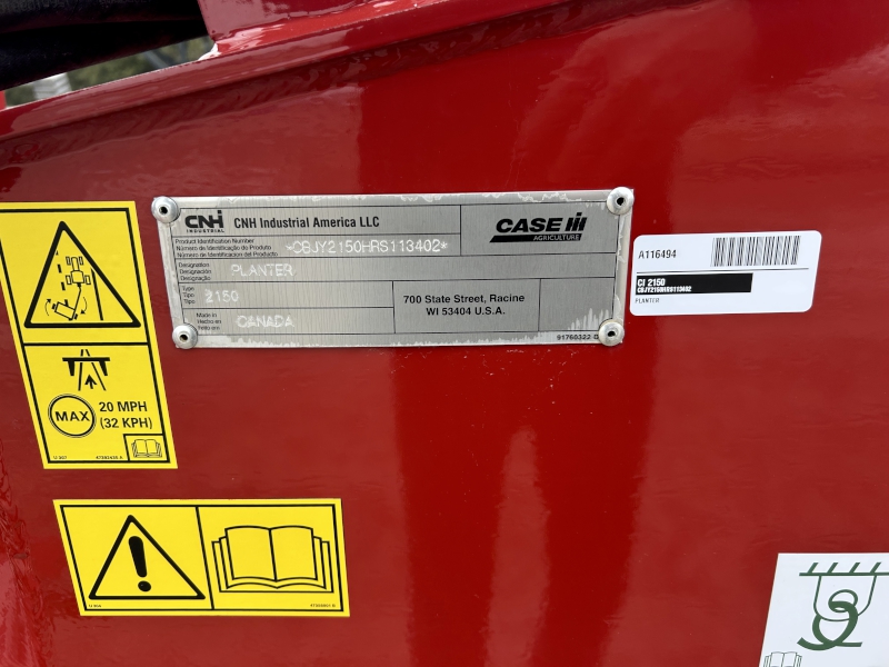 2025 CASE IH EARLY RISER 2150 24 ROW PLANTER