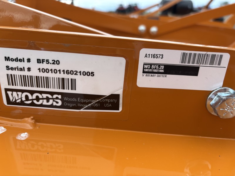 2026 WOODS BF5.20 BRUSHFIGHTER ROTARY CUTTER