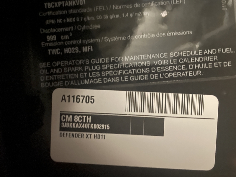 Side-by-Side/Utility Vehicle  2026 CAN-AM DEFENDER XT HD11 SIDE BY SIDE Photo