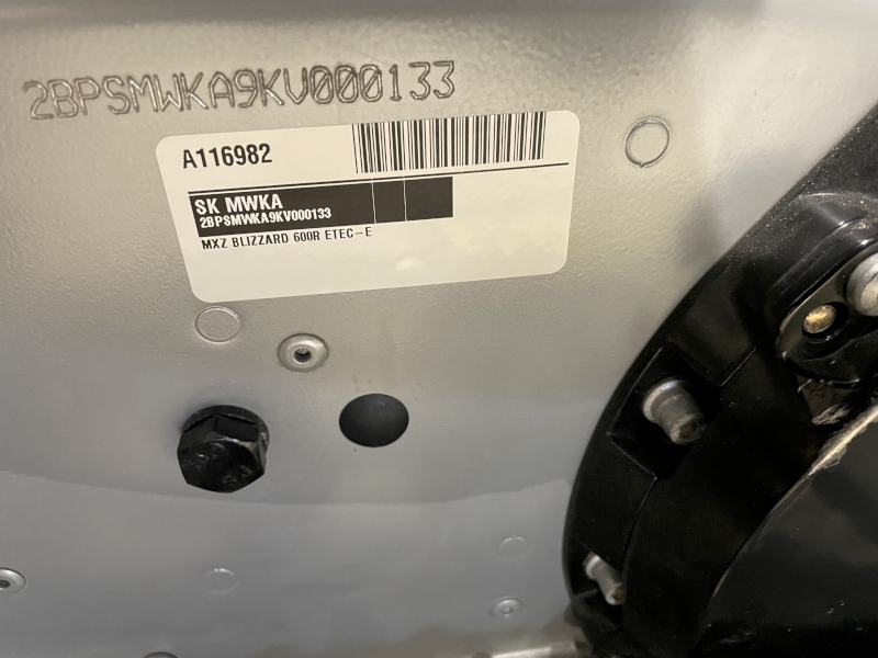 Snowmobiles  2019 SKI-DOO MXZ BLIZZARD 600R E-TEC SNOWMOBILE Photo